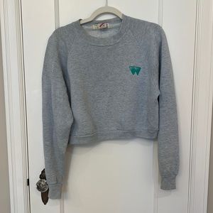 Jerzees Western Sugar Vintage Crop Sweatshirt (S)